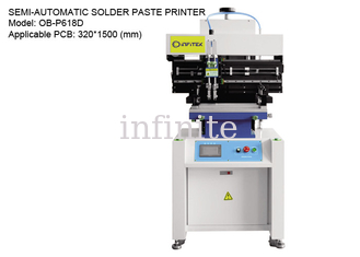 Gleitschienen-Lötpastendrucker halbautomatisch für 320 * 1500 mm PCB