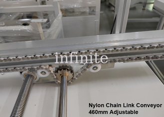 Verstellbarer Nylon-Kettengliedförderer 1m 2m Länge 460mm PCB