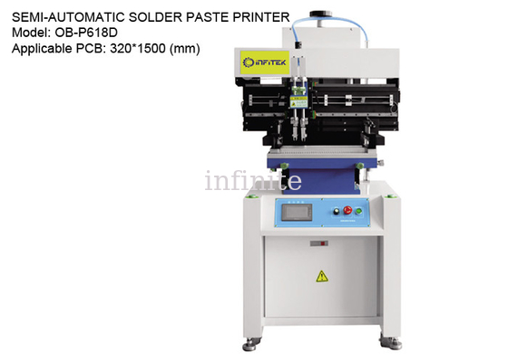 Gleitschienen-Lötpastendrucker halbautomatisch für 320 * 1500 mm PCB