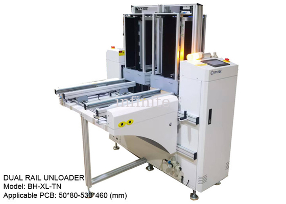 Zweischienen-Leiterplatten-Magazinentlader 300 VA Leiterplattenlader und -entlader für Leiterplatten im XL-Format