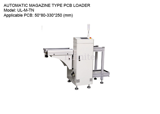 AC 220 V PCB Magazine Unloader 330 * 250 mm PCB mit verstellbarer Schiene