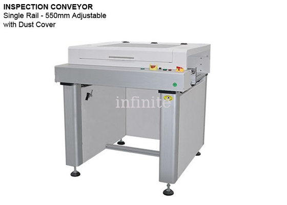 Einspuriger Leiterplatteninspektionsförderer 220 V High-End 550 mm maximale Leiterplattenbreite