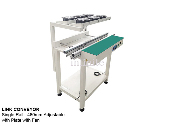 1,5 m 2 m PCB-Fließband Normal Link Conveyor mit Platte und Lüfter