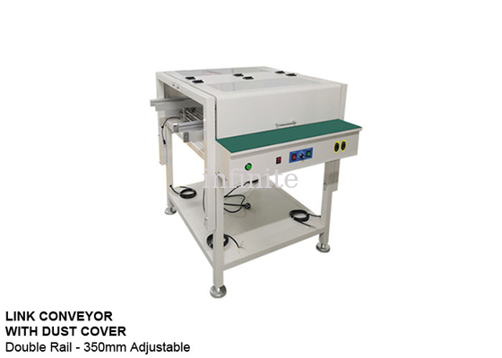0,6 m 0,8 m PCB Link Conveyor Dual Rail 350 mm einstellbare Breite