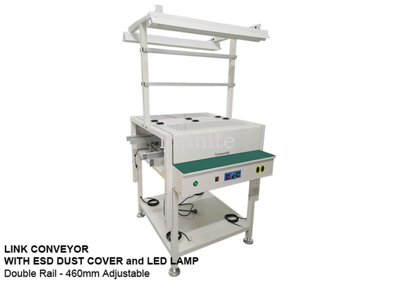 2m 2.5m SMT-Förderer, SMT-Bestückungsmaschine Dual-Rail 460mm einstellbare Breite